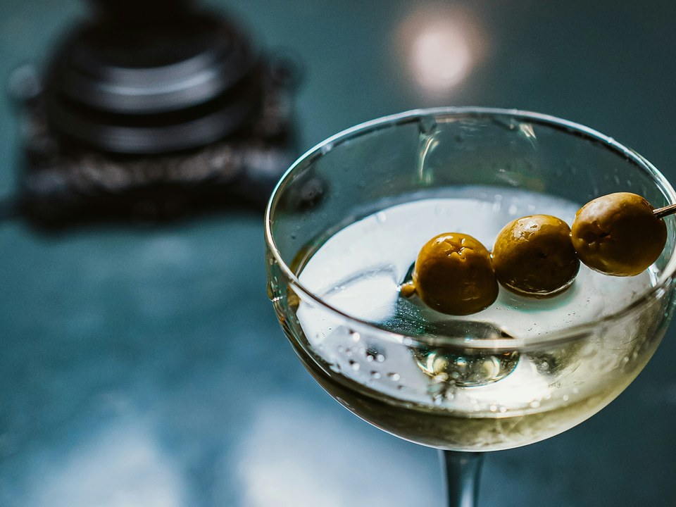 Modern whiskey cocktail