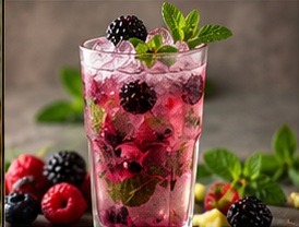 Mixed Berry Virgin Mojito